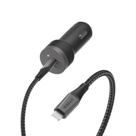 Power Delivery Car Charger with 6ft USB-C to Lightning Cable 