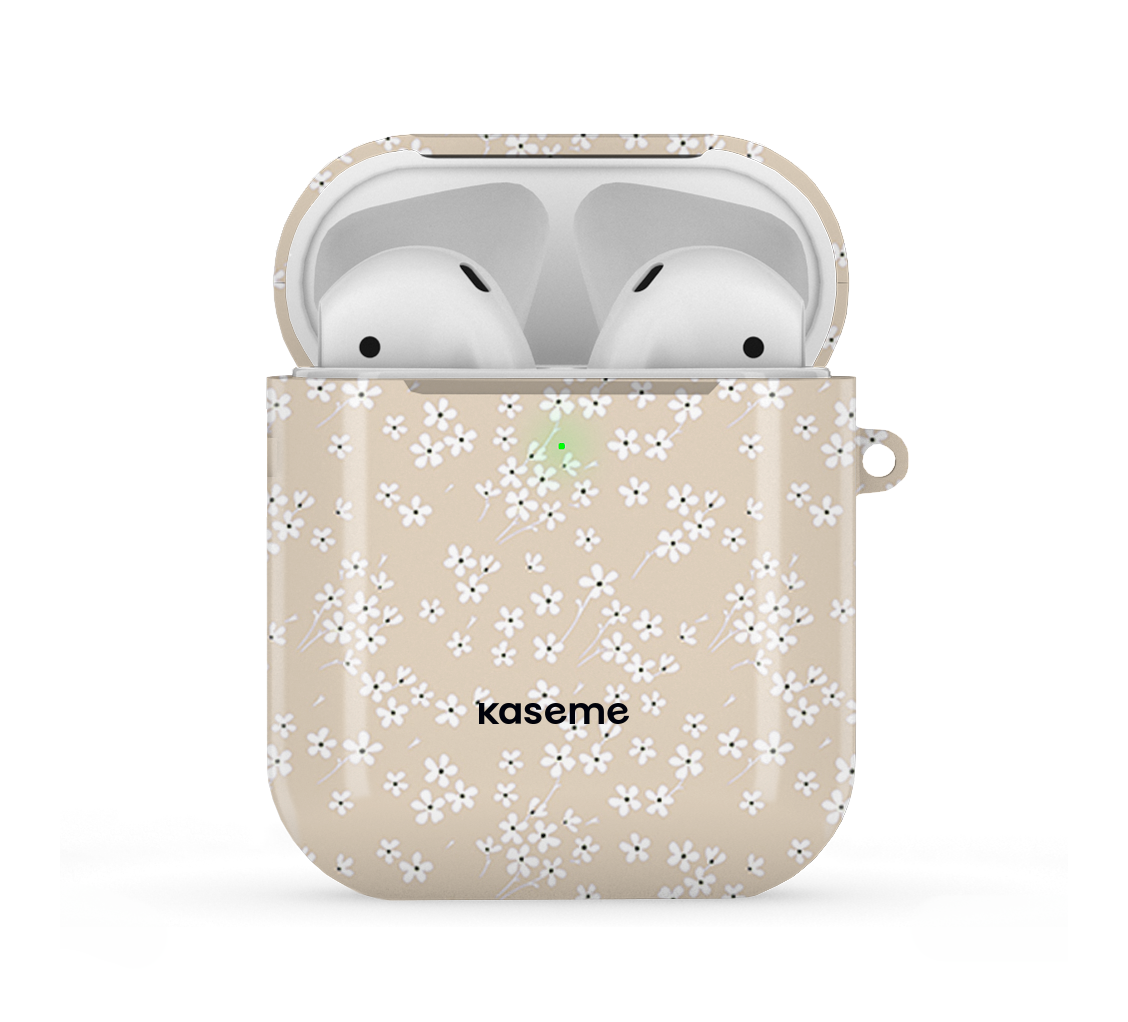 Posy Beige AirPods Case